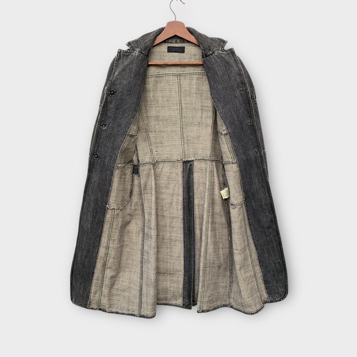 Romeo Gigli GIGLI DENIM LONG COAT JACKET Size S / US 4 / IT 40 - 5 Thumbnail