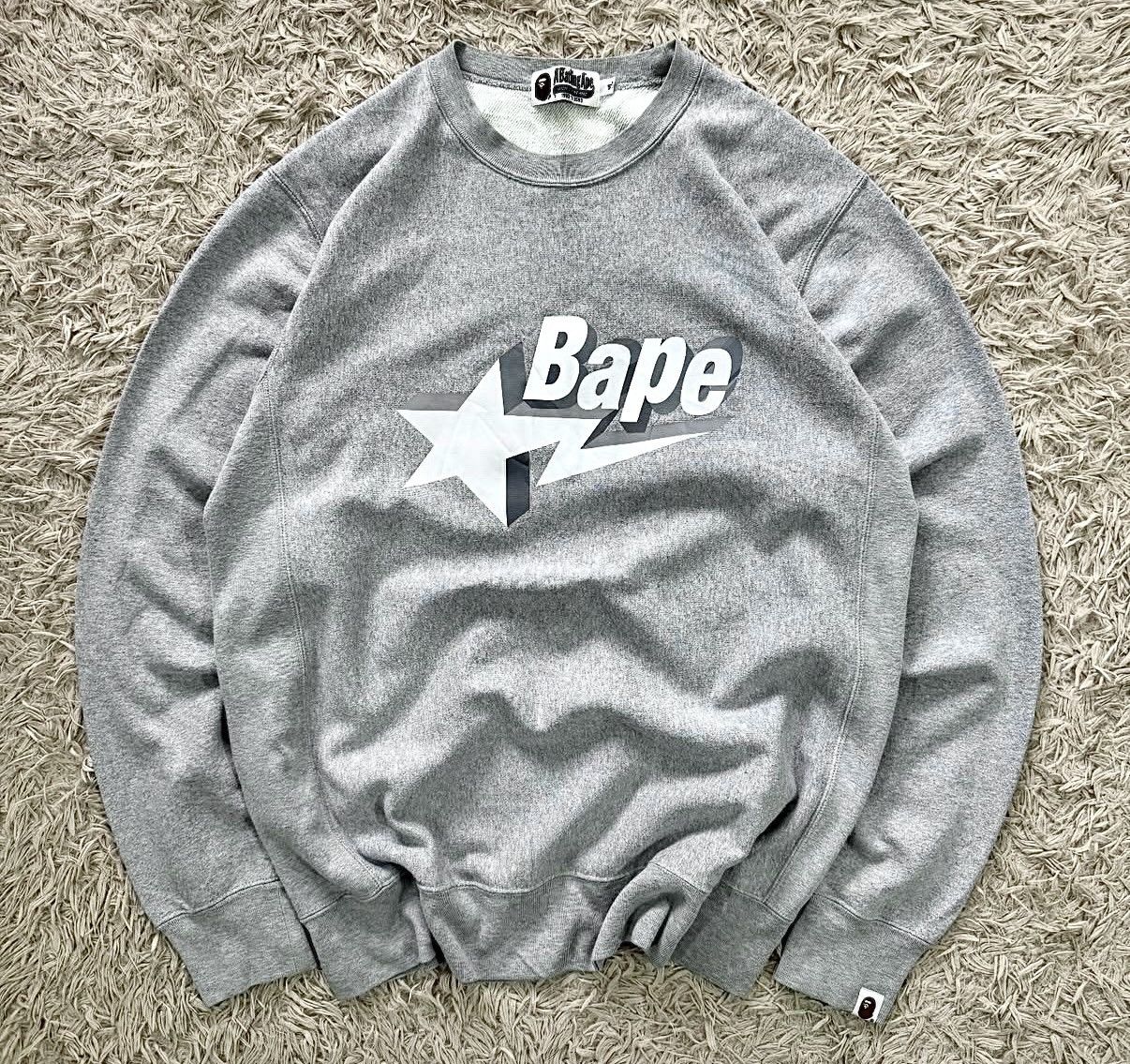 RARE BAPE STA CREWNECK SWEATSHIRT