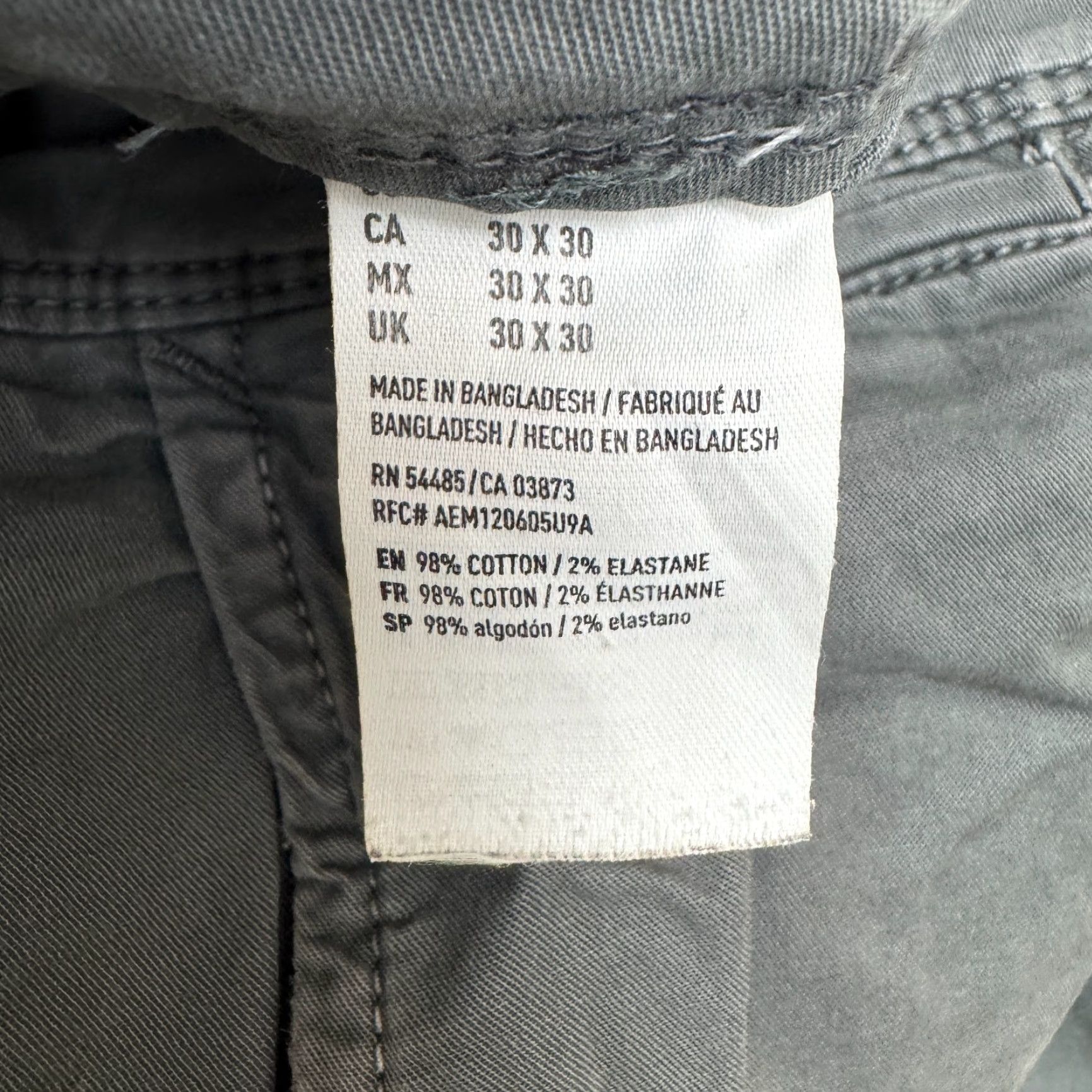American Eagle Outfitters VINTAGE American Eagle Outfitters Slim Fit Pants Men 30x29 Gray Casual Chino Size US 30 / EU 46 - 7 Thumbnail
