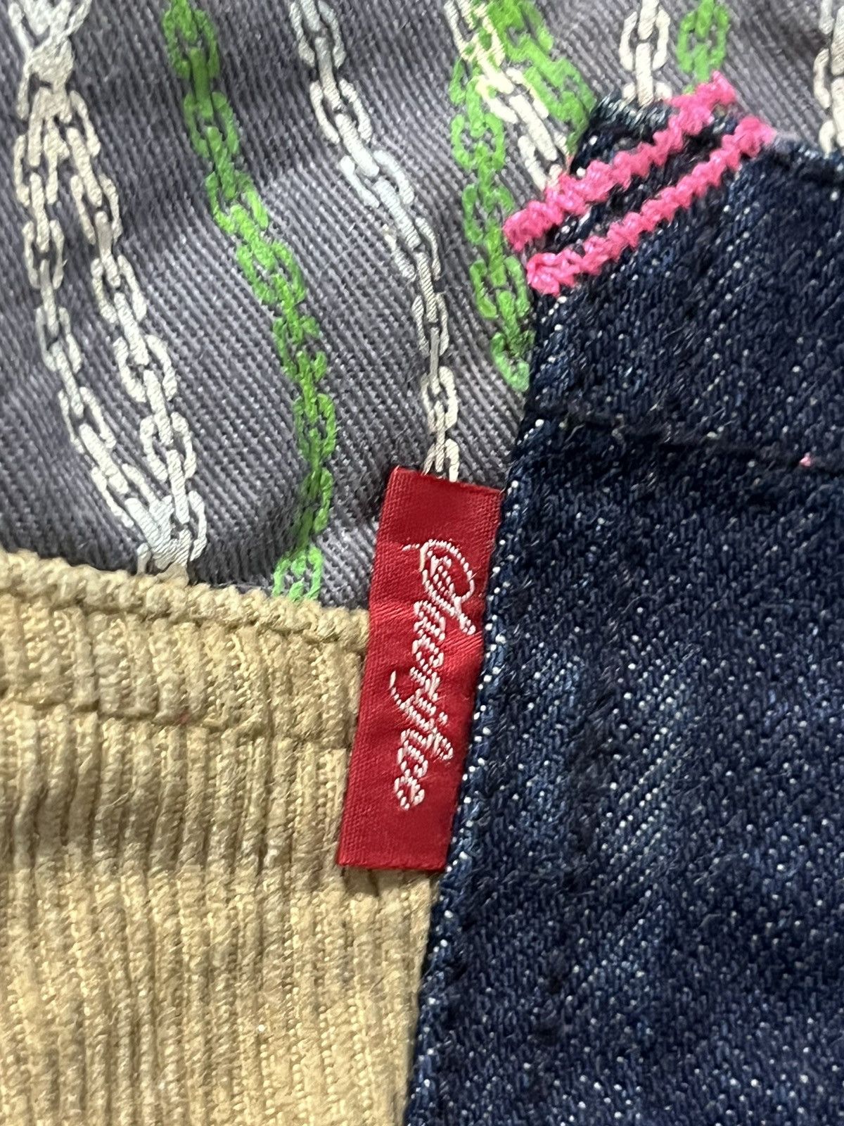 Japanese Brand × Kansai Yamamoto SACRIFICE Patchwork and Collage Fashion Jeans Size US 32 / EU 48 - 13 Thumbnail