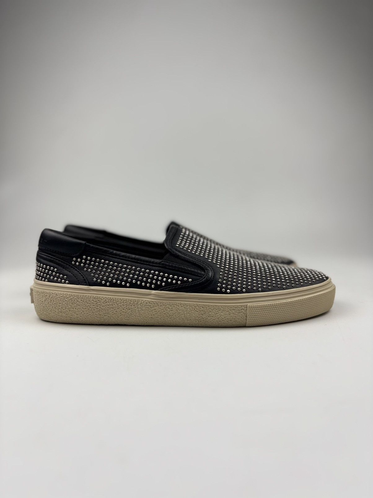 Saint Laurent Paris Saint Laurent Studded Slip on Sneakers Size US 6.5 / EU 39-40 - 2 Thumbnail