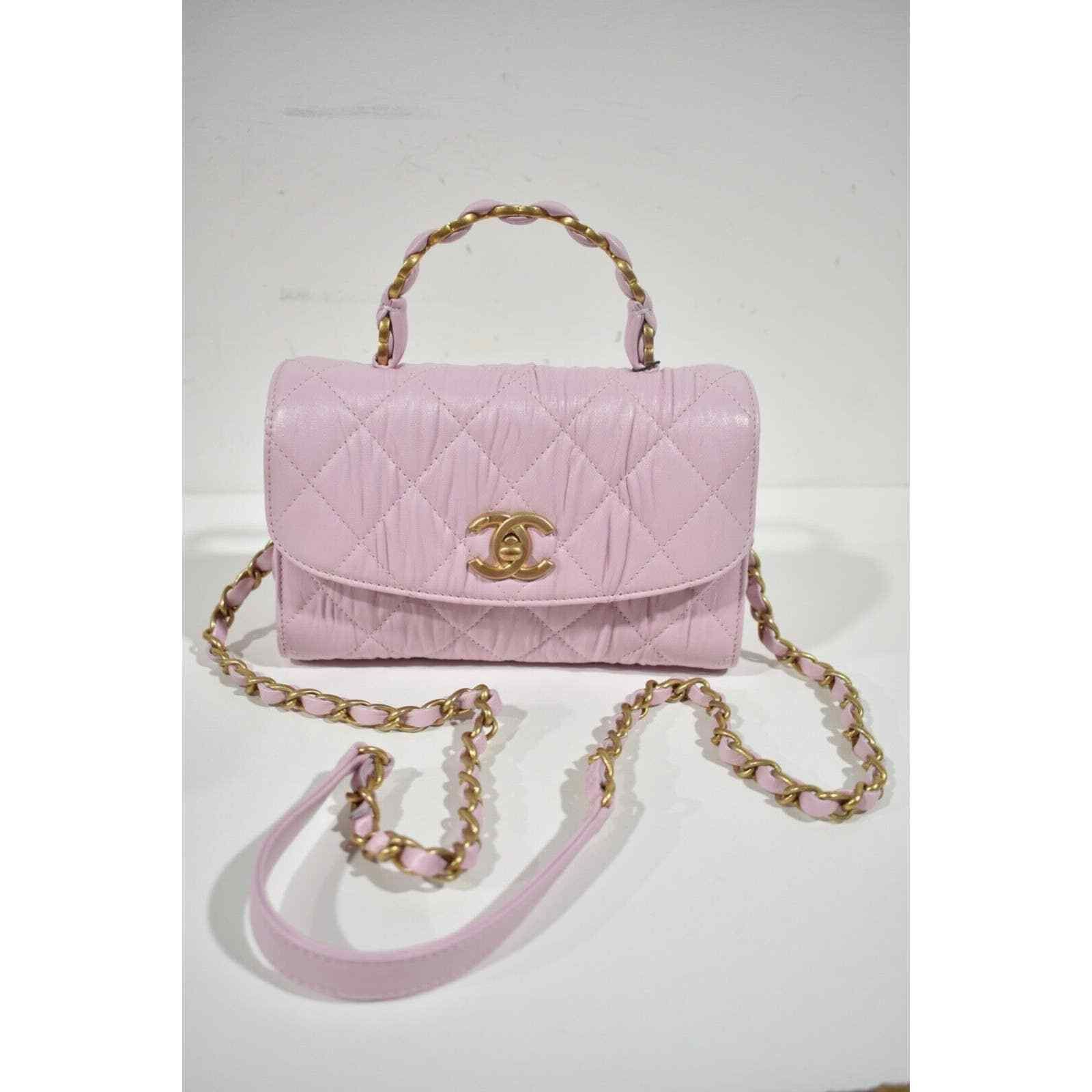Chanel Chanel Mini Flap Top Handle Gold Chain Quilted Crossbody Bag Size ONE SIZE - 2 Thumbnail