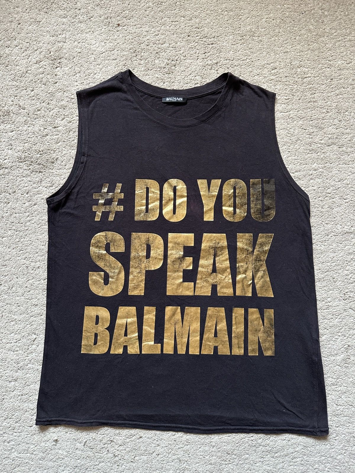 Balmain × Pierre Balmain Balmain - SS11 Punk American Flag Tank