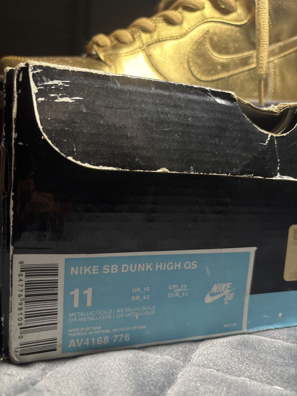 Nike SB NIKE SB DUNK HIGH QS (Trumpet) x HUMIDITY 2018 Size US 11 / EU 44 - 8 Thumbnail