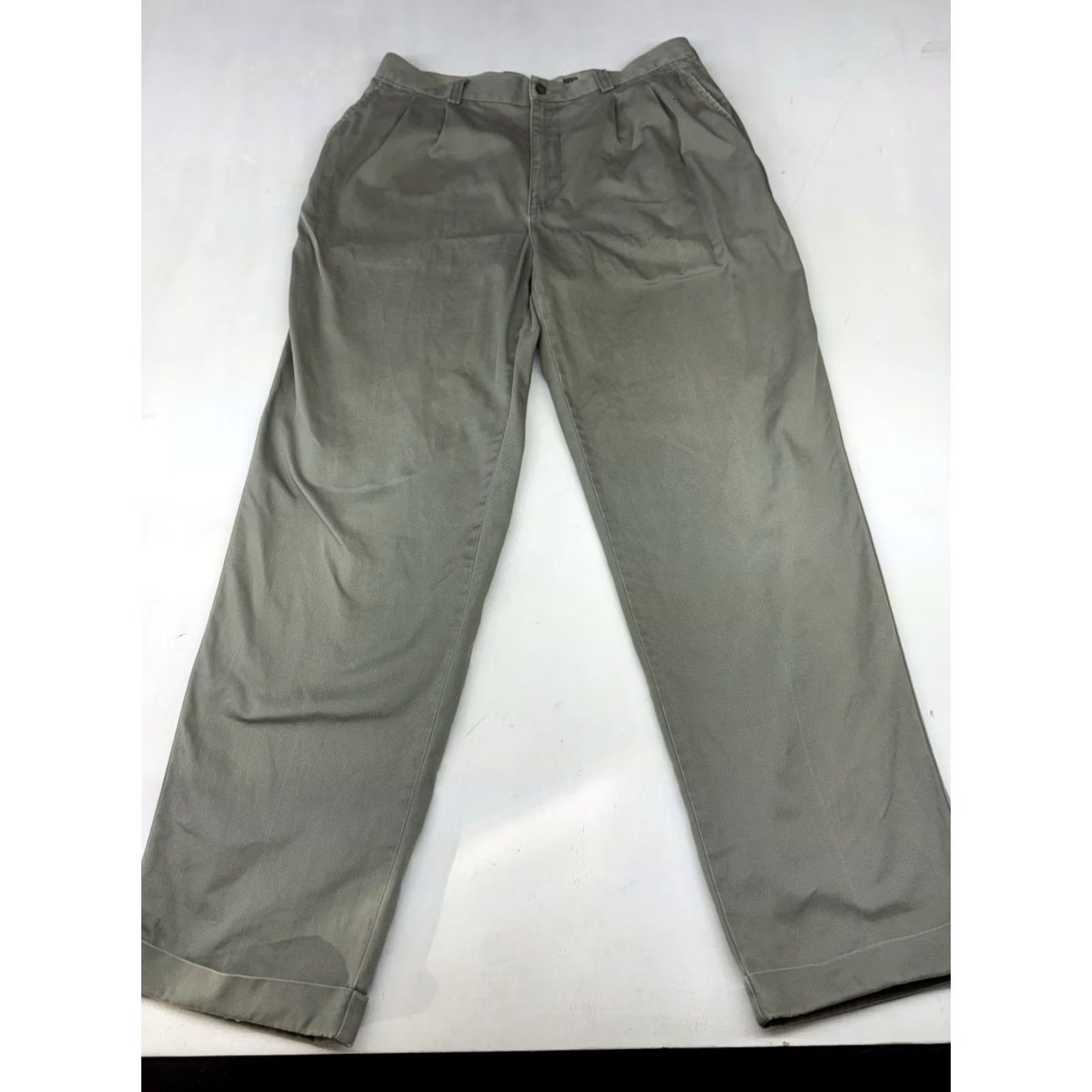 Gap VINTAGE Gap Khakis Pants Mens 36x34 Relaxed Pleated Front Beige Tan 90s USA Mens Size US 36 / EU 52 - 2 Thumbnail