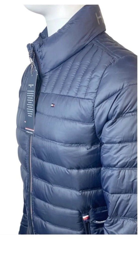 Tommy Hilfiger Tommy Hilfiger Puffer Jacket Blue Red Zip Snap Fleece Lined Size US S / EU 44-46 / 1 - 6 Thumbnail