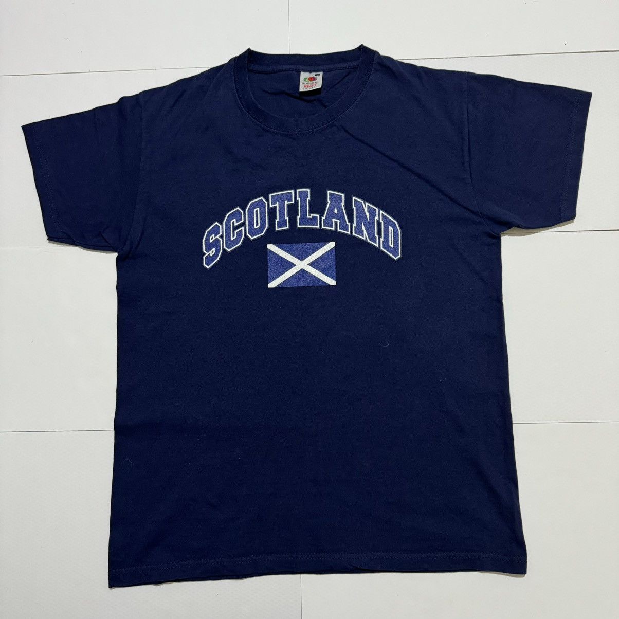 Fruit Of The Loom Fruit Of The Loom Scotland Blue T-shirt Heavy Cotton Size US L / EU 52-54 / 3 - 1 Thumbnail