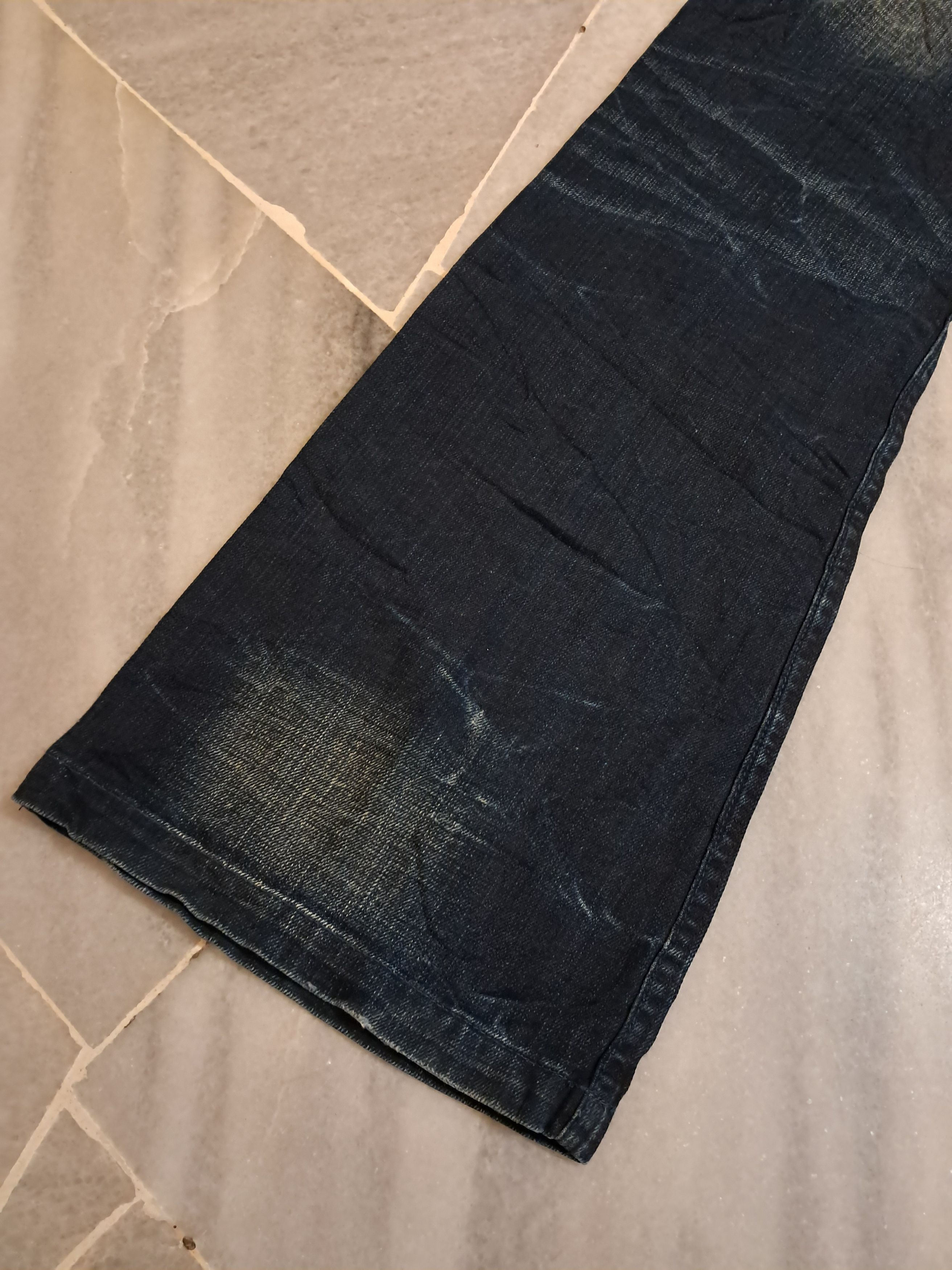 Hysteric Glamour × Japanese Brand × Tornado Mart Super Flare Jeans Japan Lightning Wash Swell Jeans Size US 30 / EU 46 - 9 Thumbnail