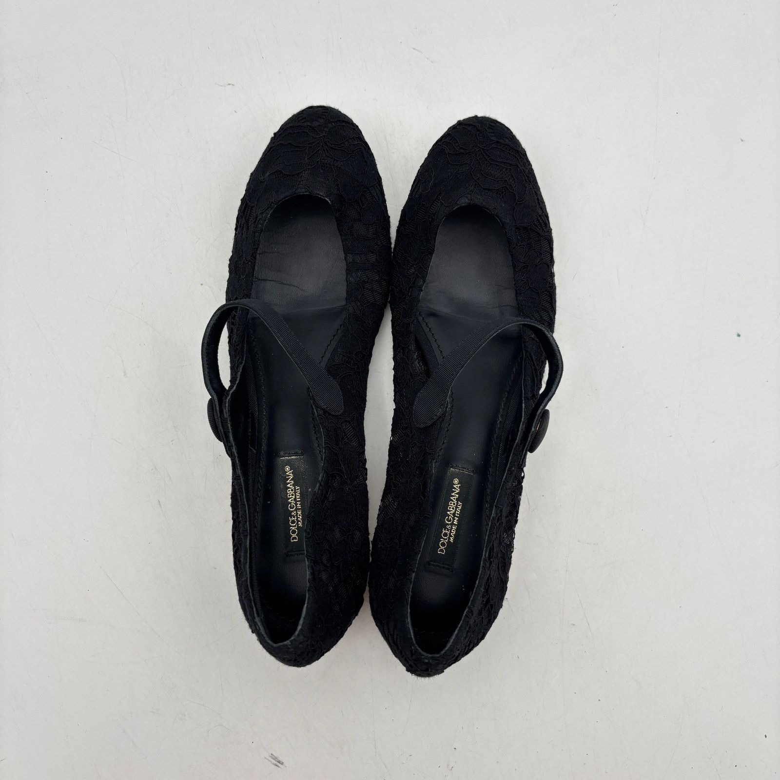 Dolce & Gabbana Dolce & Gabbana Taormina Lace Mary Jane Pumps Heels 37.5 Size US 7.5 / IT 37.5 - 6 Thumbnail
