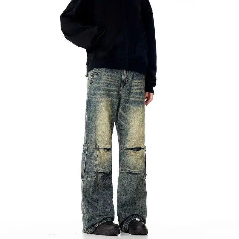Japanese Brand Retro loose wide leg casual jeans Size US 32 / EU 48 - 3 Thumbnail