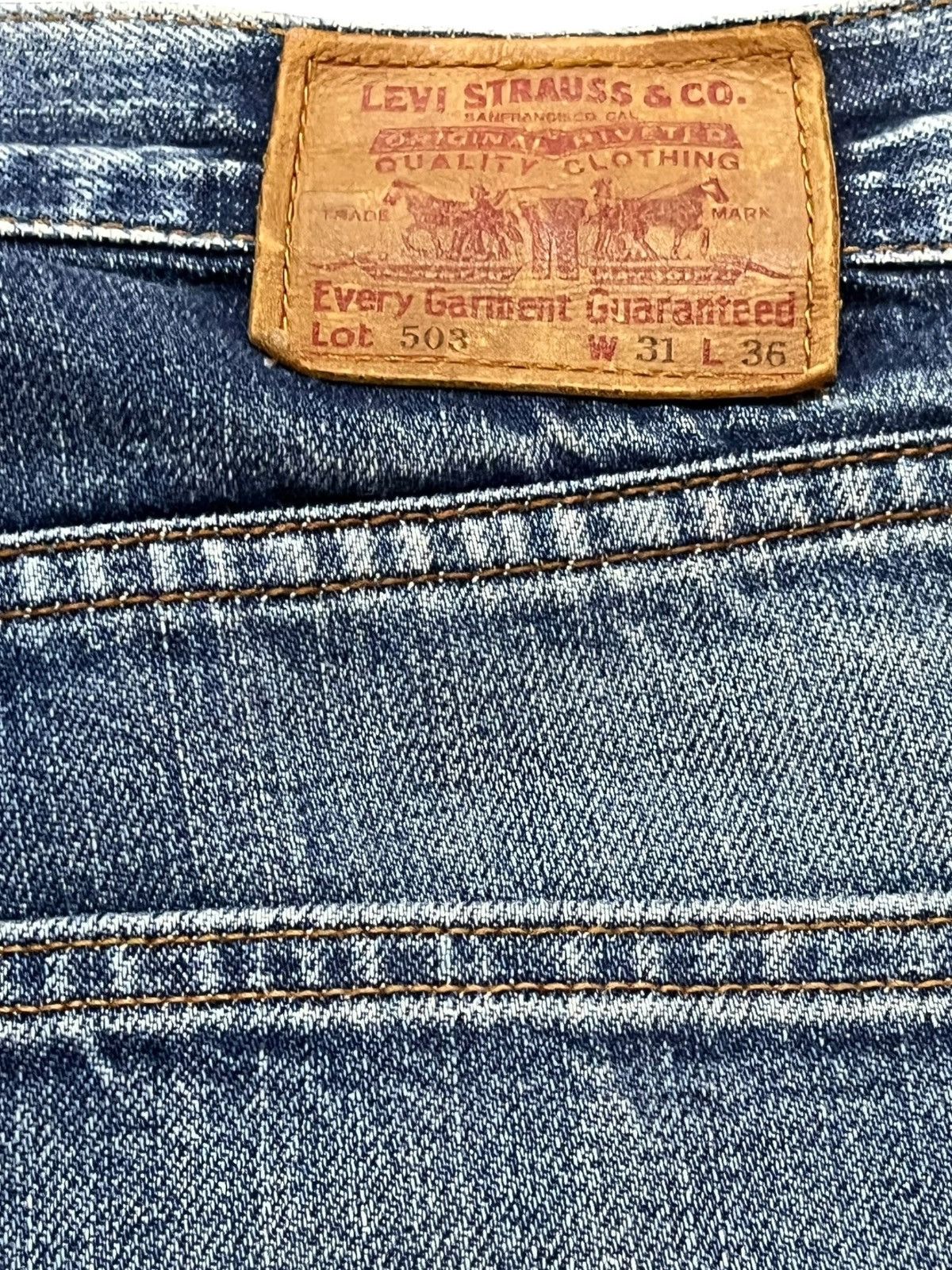 Levi's Vintage Clothing Vintage Levi’s 503 Straight Loose Wide Leg Denim Size US 31 - 8 Thumbnail