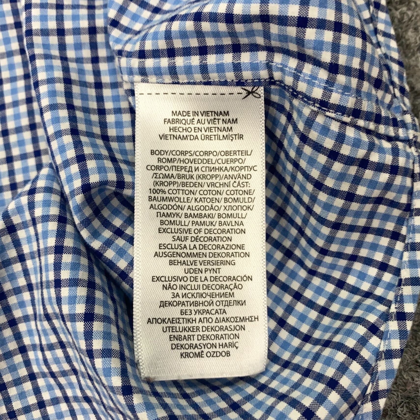 Ralph Lauren Ralph Lauren Classic Fit Button-Up Shirt XL Blue Plaid Short Sleeve Mens Size US XL / EU 56 / 4 - 5 Thumbnail