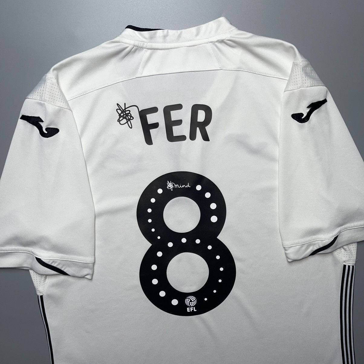 Joma × Vintage SWANSEA JOMA 2018/2019 FOOTBALL HOME JERSEY #8 LEROY FER Size US XL / EU 56 / 4 - 11 Thumbnail
