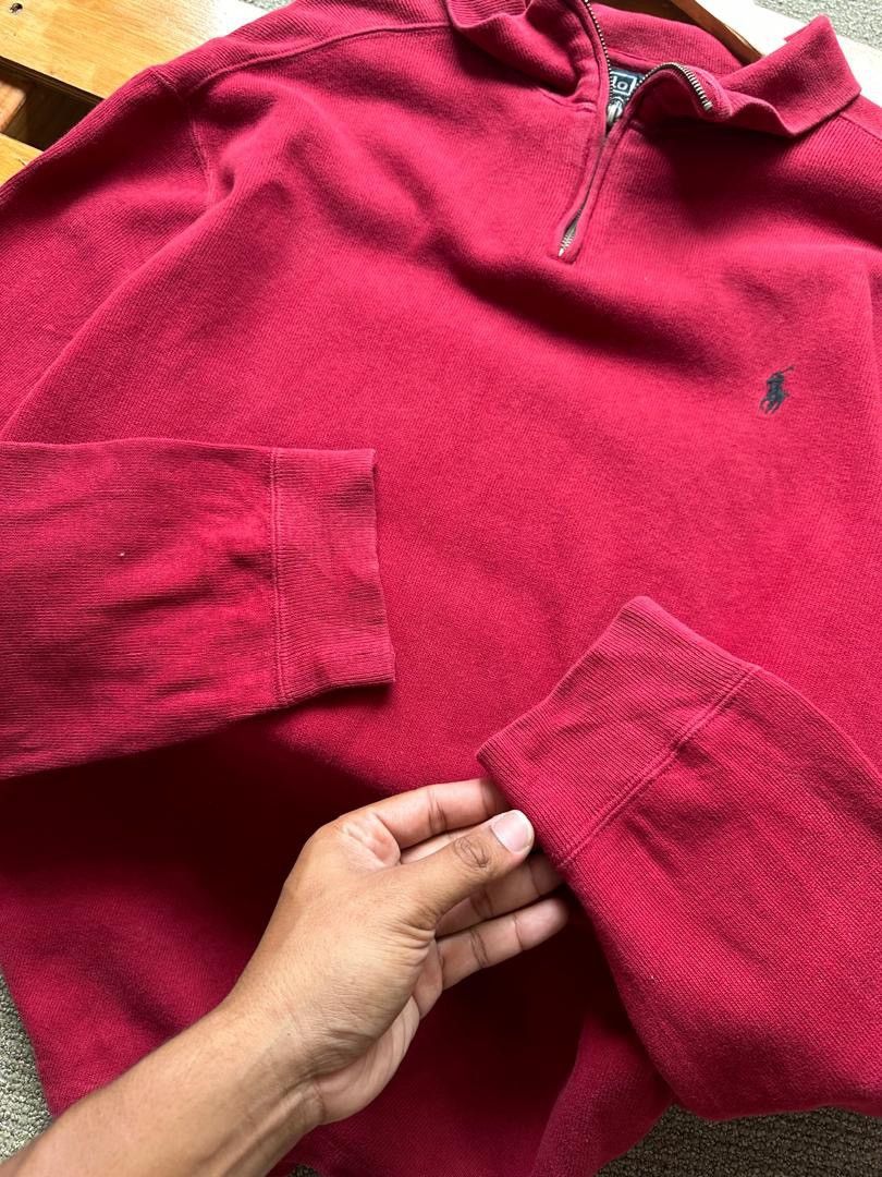 Polo Ralph Lauren VINTAGE POLO RALPH LAUREN HALFZIPPER Size US XL / EU 56 / 4 - 3 Thumbnail