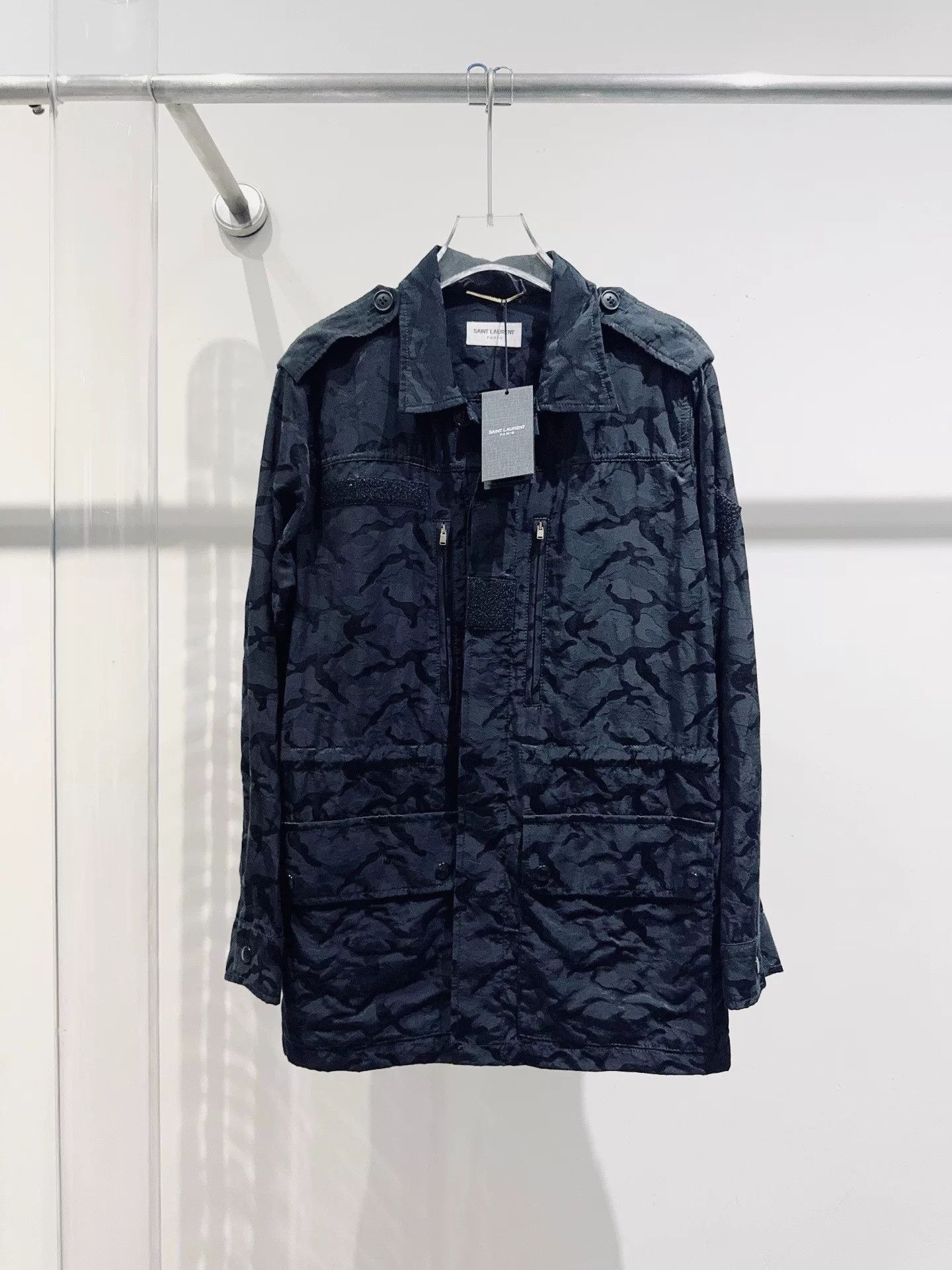 Saint Laurent Paris Saint Laurent Black Jacket Size US XS / EU 42 / 0 - 1 Thumbnail