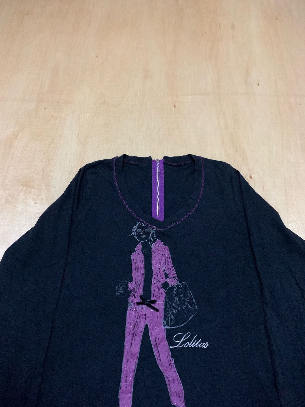 Hysteric Glamour × If Six Was Nine × Japanese Brand Y2k Lolita&Lolos Zipper Longsleeve Size US M / EU 48-50 / 2 - 2 Thumbnail