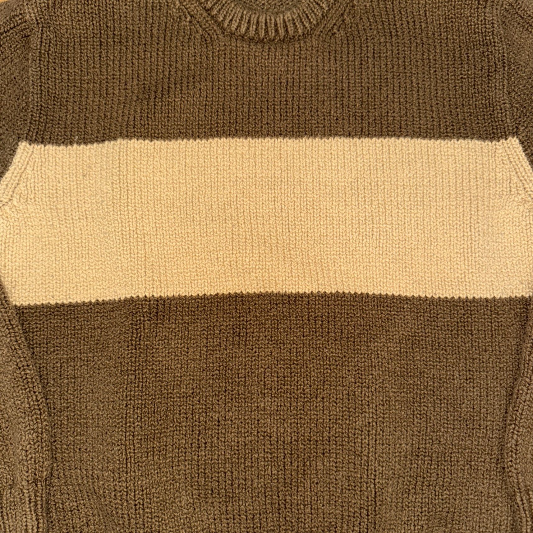 Vintage Unbranded Sweater Brown Knit Women Pullover Medium Heavyweight 21x23 Regular Knit Fabric thick Jumper Size M / US 6-8 / IT 42-44 - 2 Thumbnail