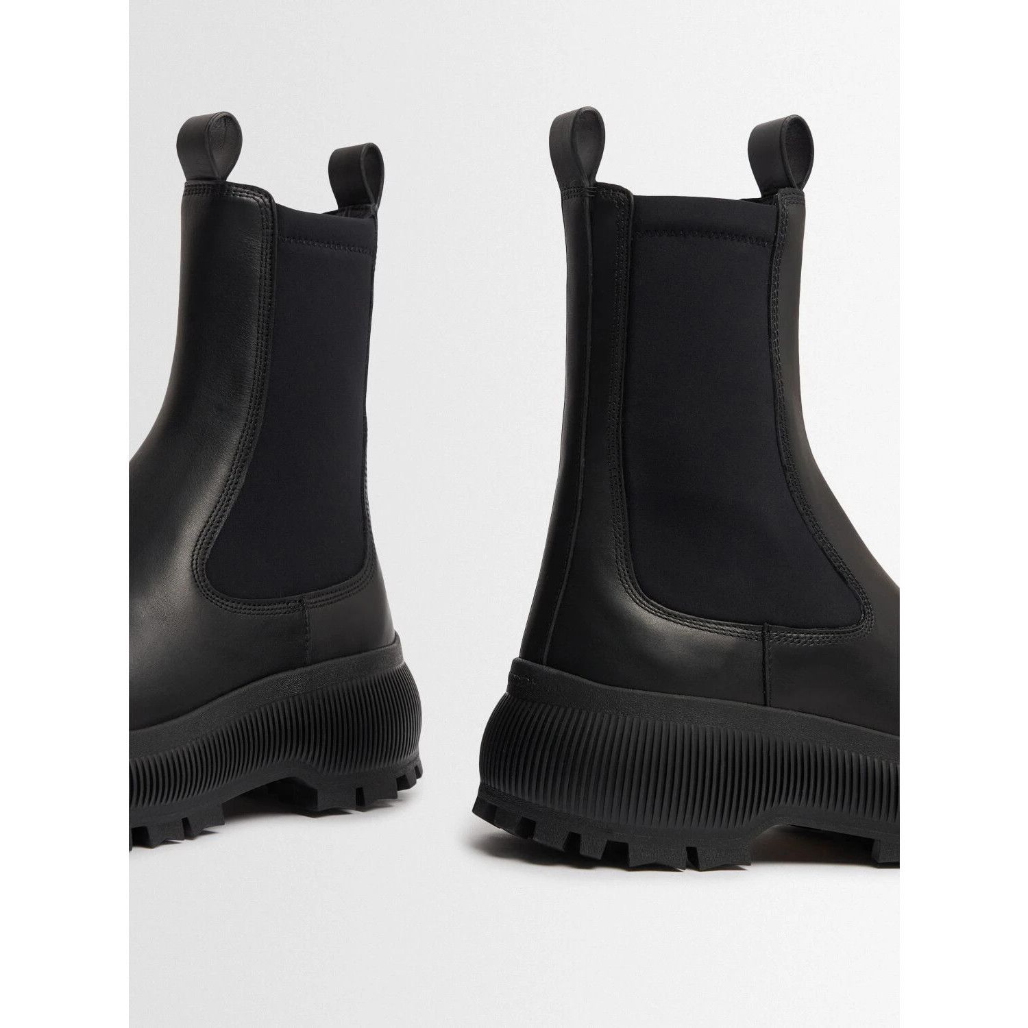Jil Sander JIL SANDER $1410 Black Leather Ankle Boots New & Authentic ( Size US 6 / IT 36 - 3 Thumbnail