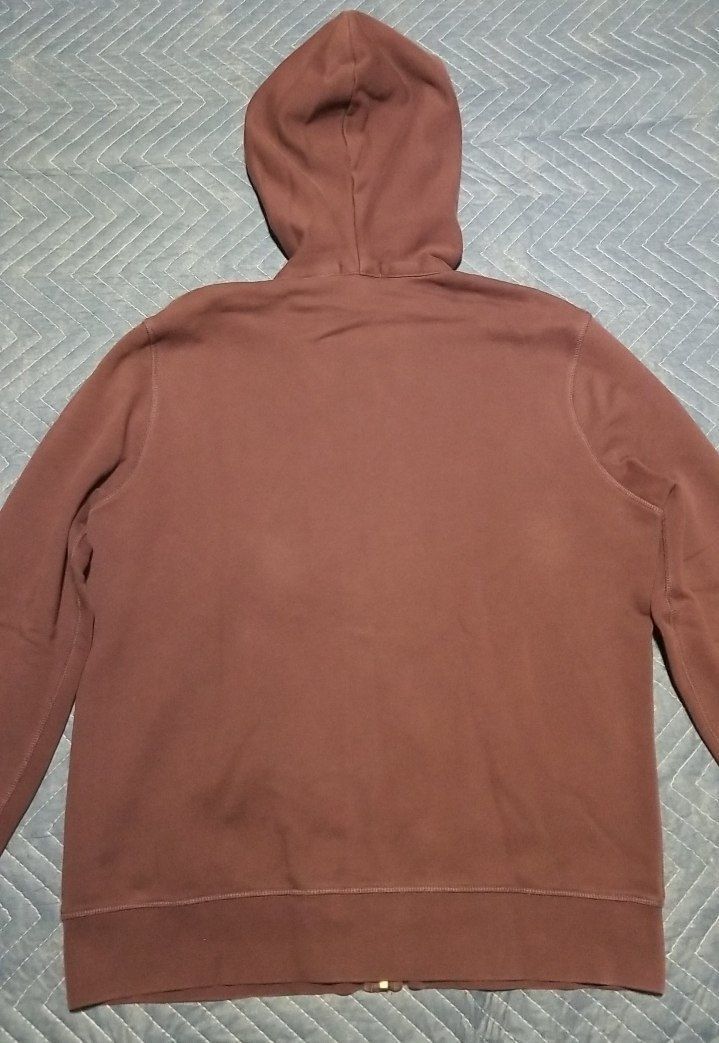 Burberry Maroon Burberry Brit Mens Zip Up Hoodie Size US XXL / EU 58 / 5 - 3 Thumbnail