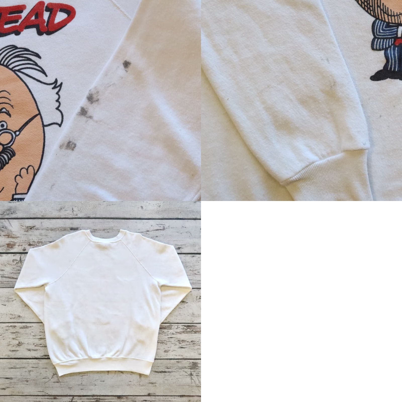 Vintage VINTAGE Albert Einstein Egghead Software Sweatshirt Men XL White Pullover 80s String? Size US XL / EU 56 / 4 - 9 Thumbnail