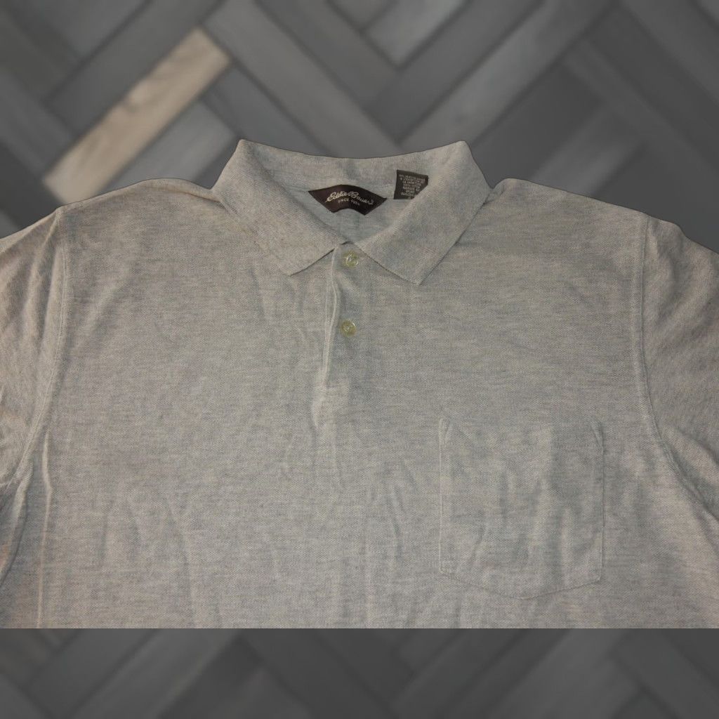 Eddie Bauer VINTAGE Eddie Bauer Men's Polo Shirt Short Sleeve Size L Blue Classic Size US L / EU 52-54 / 3 - 1 Thumbnail