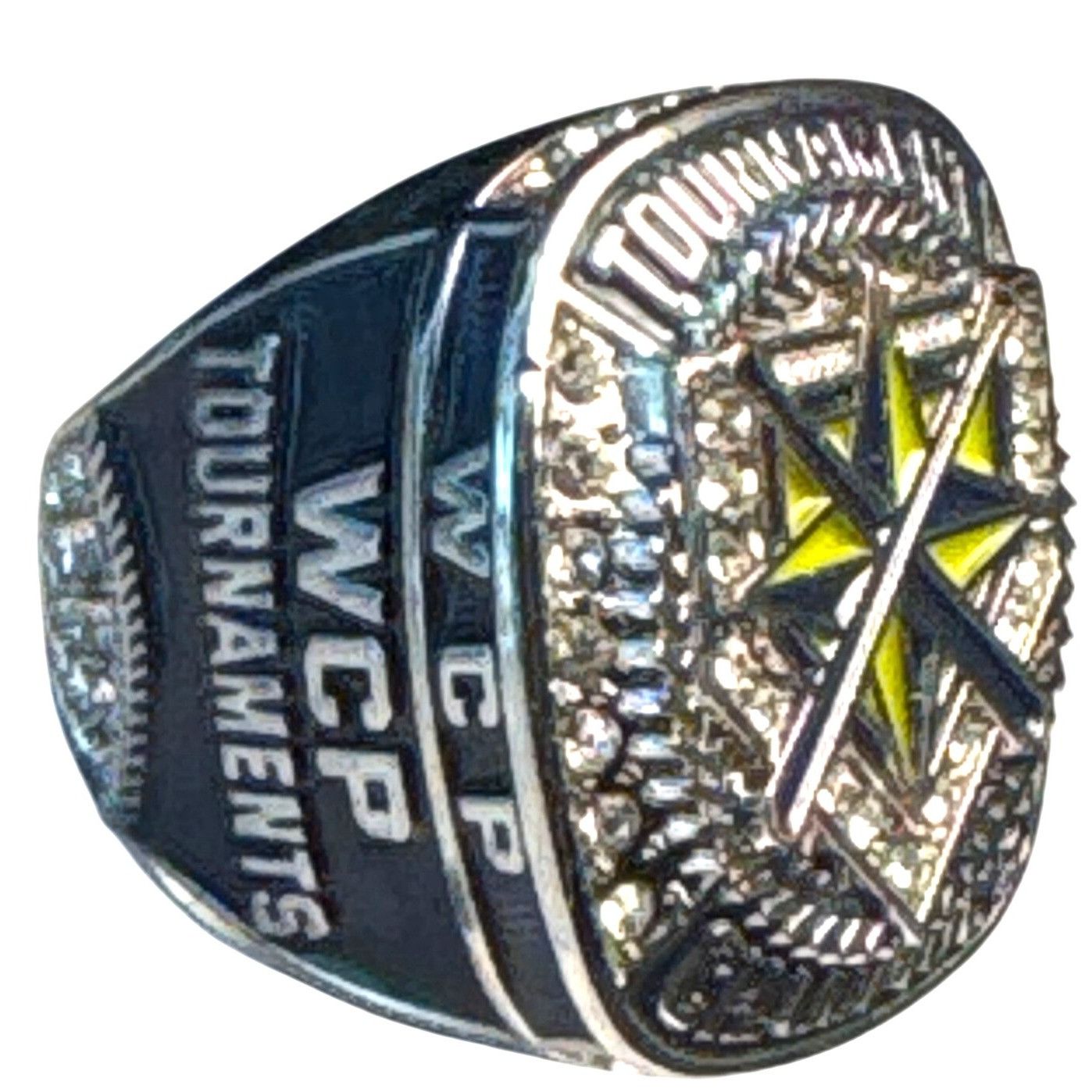 Jewelry Wcp Baseball West Coast Premier Tournament Champions Ring Si in Silver Tone, Men's