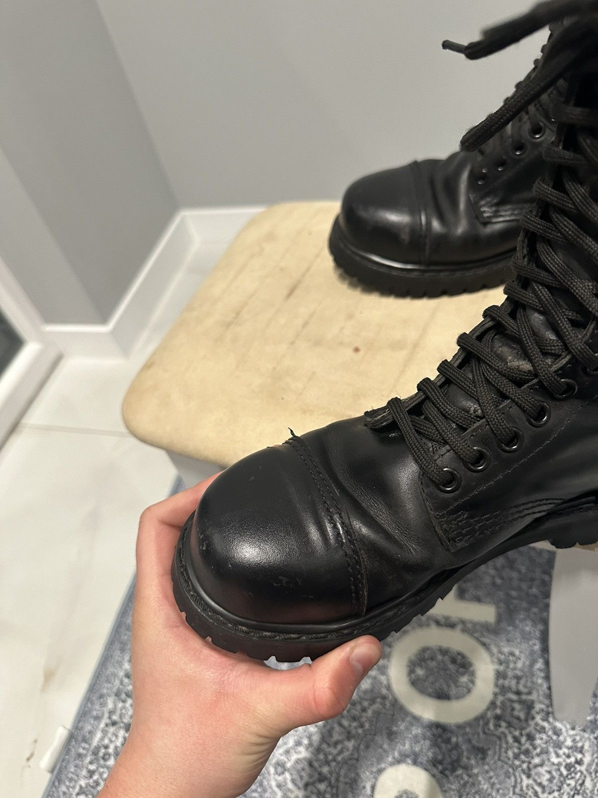 Undercover Undercover Avant Garde Vintage Leather Boots Steel Toe Size US 5 / EU 37 - 7 Thumbnail