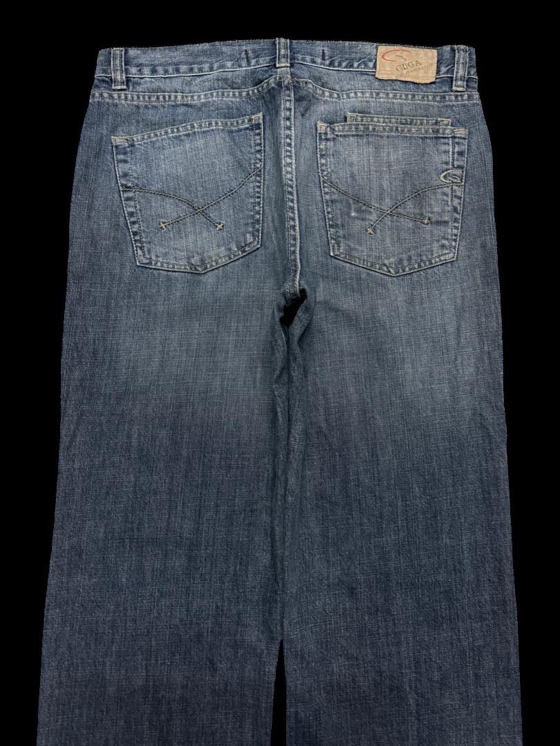 Japanese Brand BAGGY Guga 🇯🇵 Jeans Rusty Mudwash Sick Style Distressed Jean Size US 33 - 14 Thumbnail