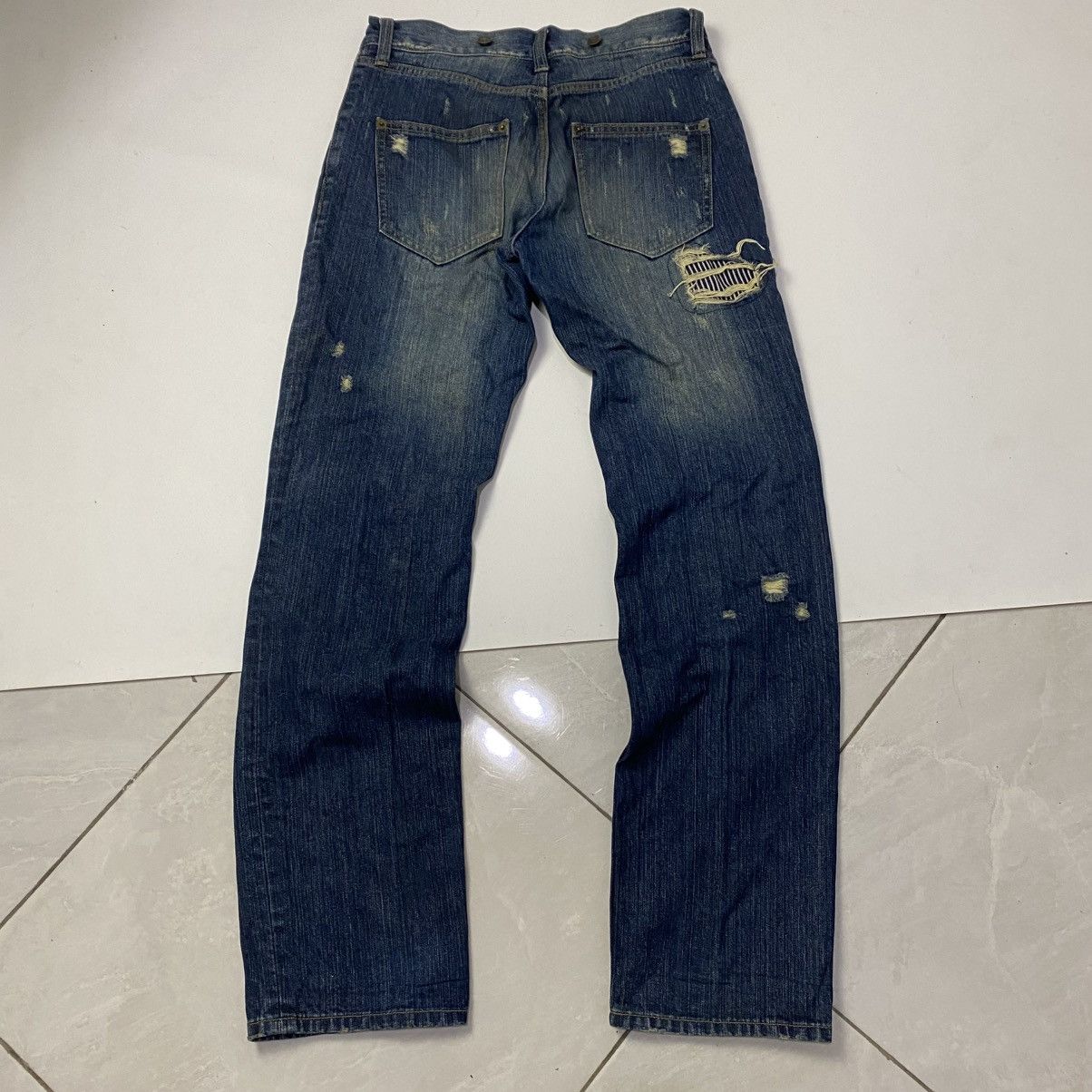 Beauty Beast 💣Delete today Distressed Kurt Cobain style jeans Size US 33 - 2 Thumbnail