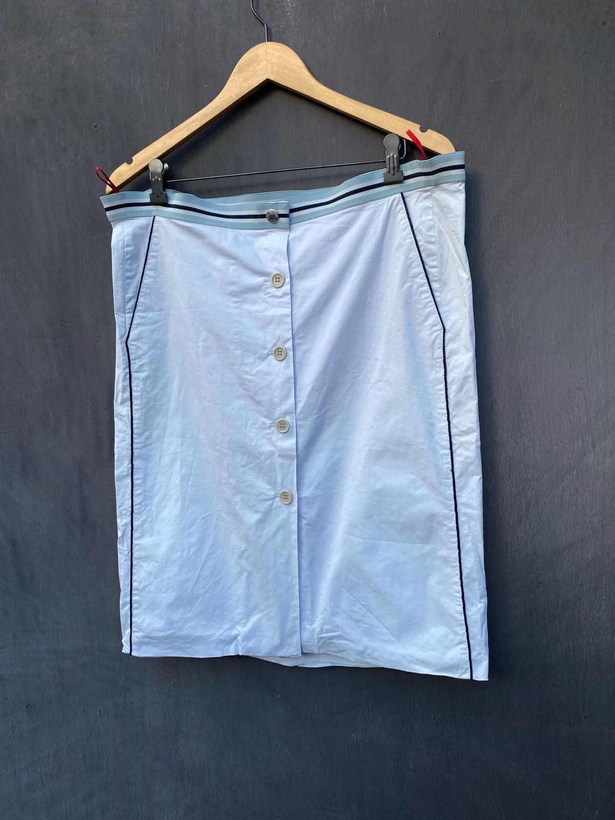 Prada × Vintage Prada Vintage cotton Skirt size 46 made in italy Size 32" / US 10 / IT 46 - 1 Thumbnail