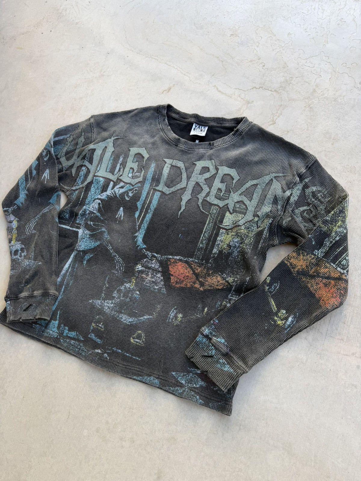Vale Vale Forever RIP Thermal AOP Long Sleeve – Washed Black (L) Size US L / EU 52-54 / 3 - 2 Thumbnail
