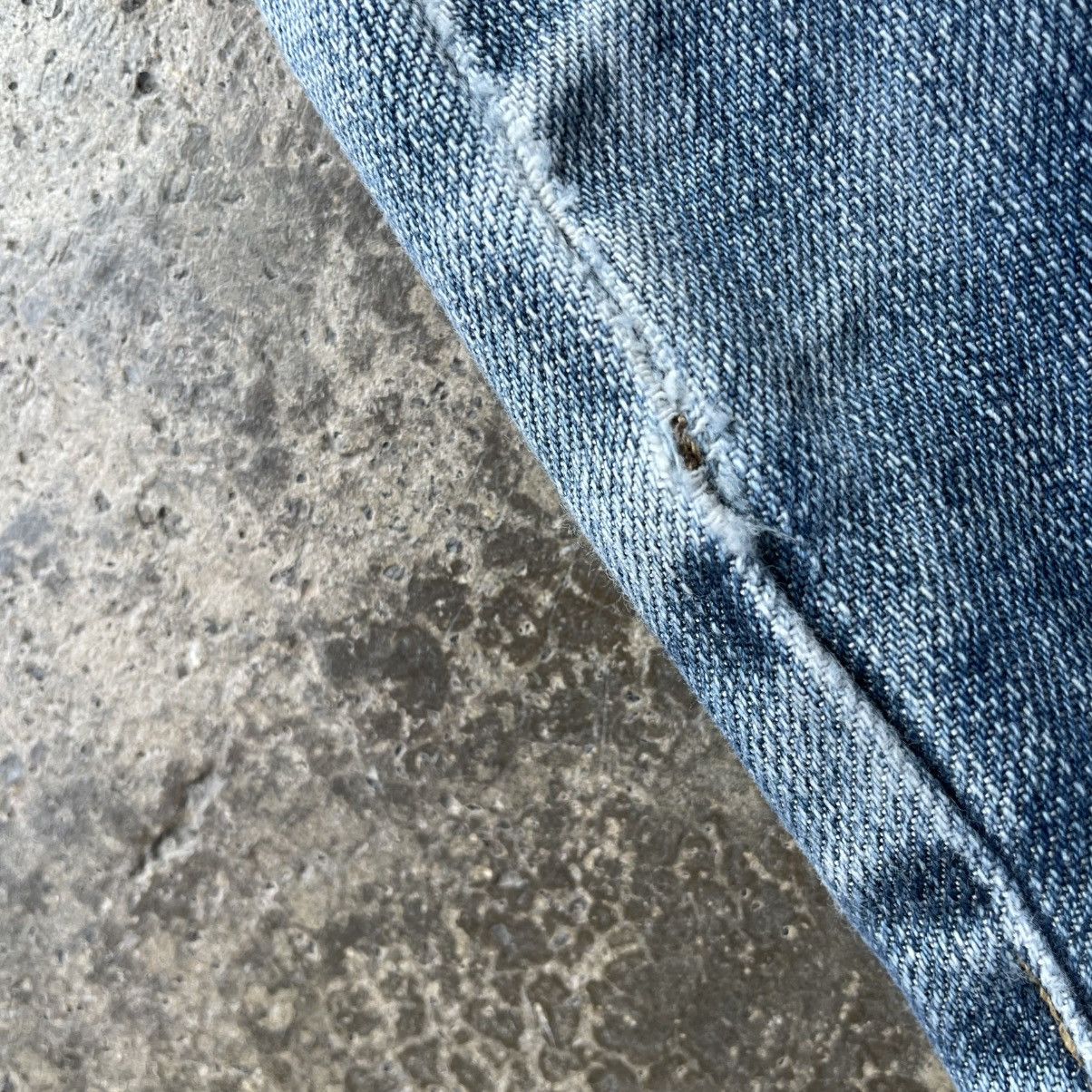Edwin 🔥Vintage Edwin F503 Stoned Washed Distress Denim Jeans Size US 30 / EU 46 - 9 Thumbnail