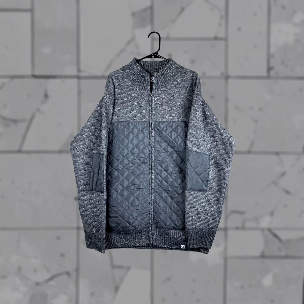 Vintage Silversilk Jacket Mens 3XL Gray Knit Quilted Full Zip Padded Lined Warm Outdoor Size US XXL / EU 58 / 5 - 1 Thumbnail
