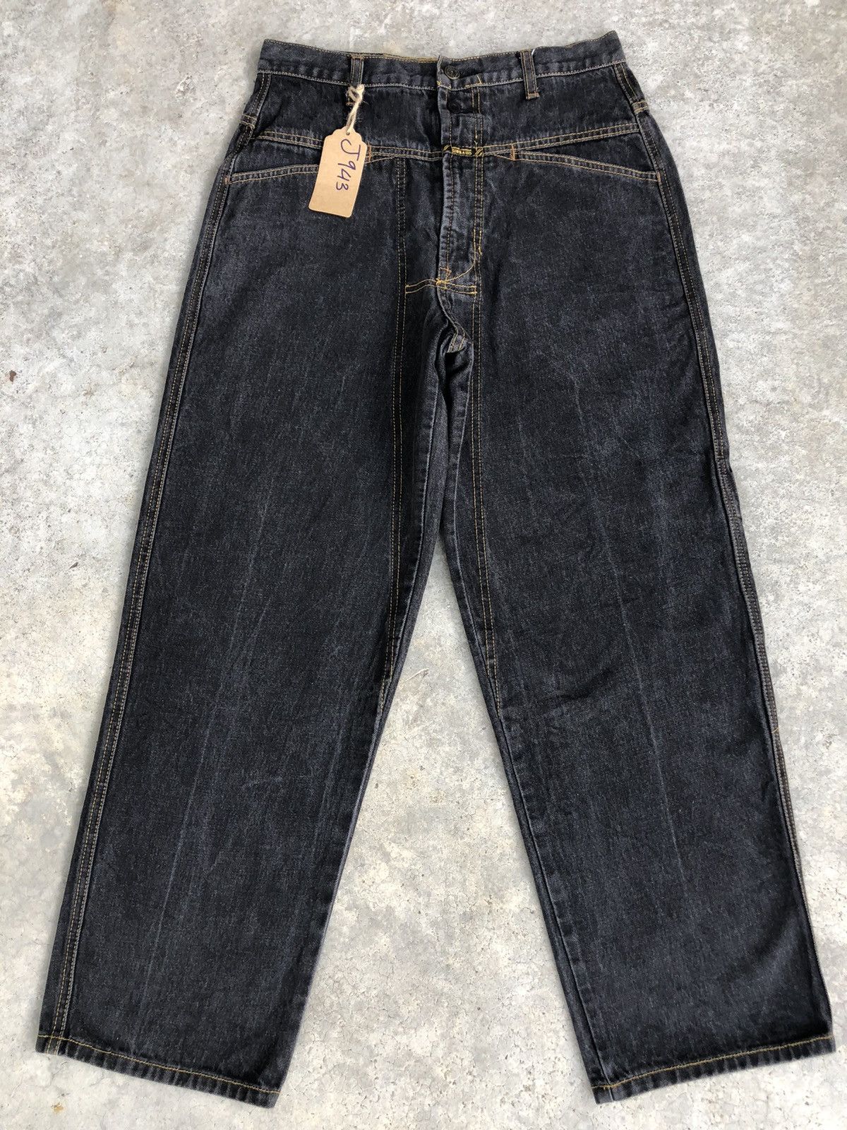 Marithe + Francois Girbaud Marithe Francois Girbaud Baggy Jeans Embroidered Logo Size US 29 - 2 Thumbnail