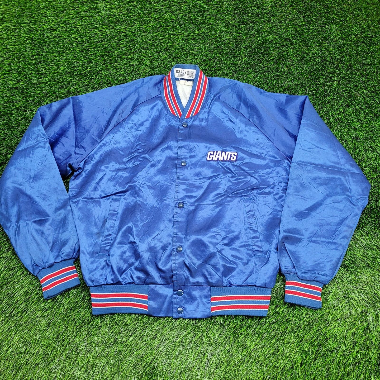 Chalk Line Vintage New York Giants Varsity Jacket L/XL Chalk-Line Crop Size US L / EU 52-54 / 3 - 1 Thumbnail