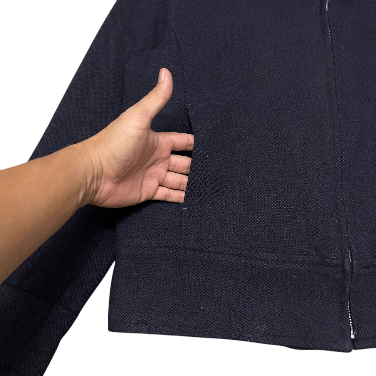 SHIPS Vintage Ships Double Zipper Rider Jacket Size M / US 6-8 / IT 42-44 - 3 Thumbnail
