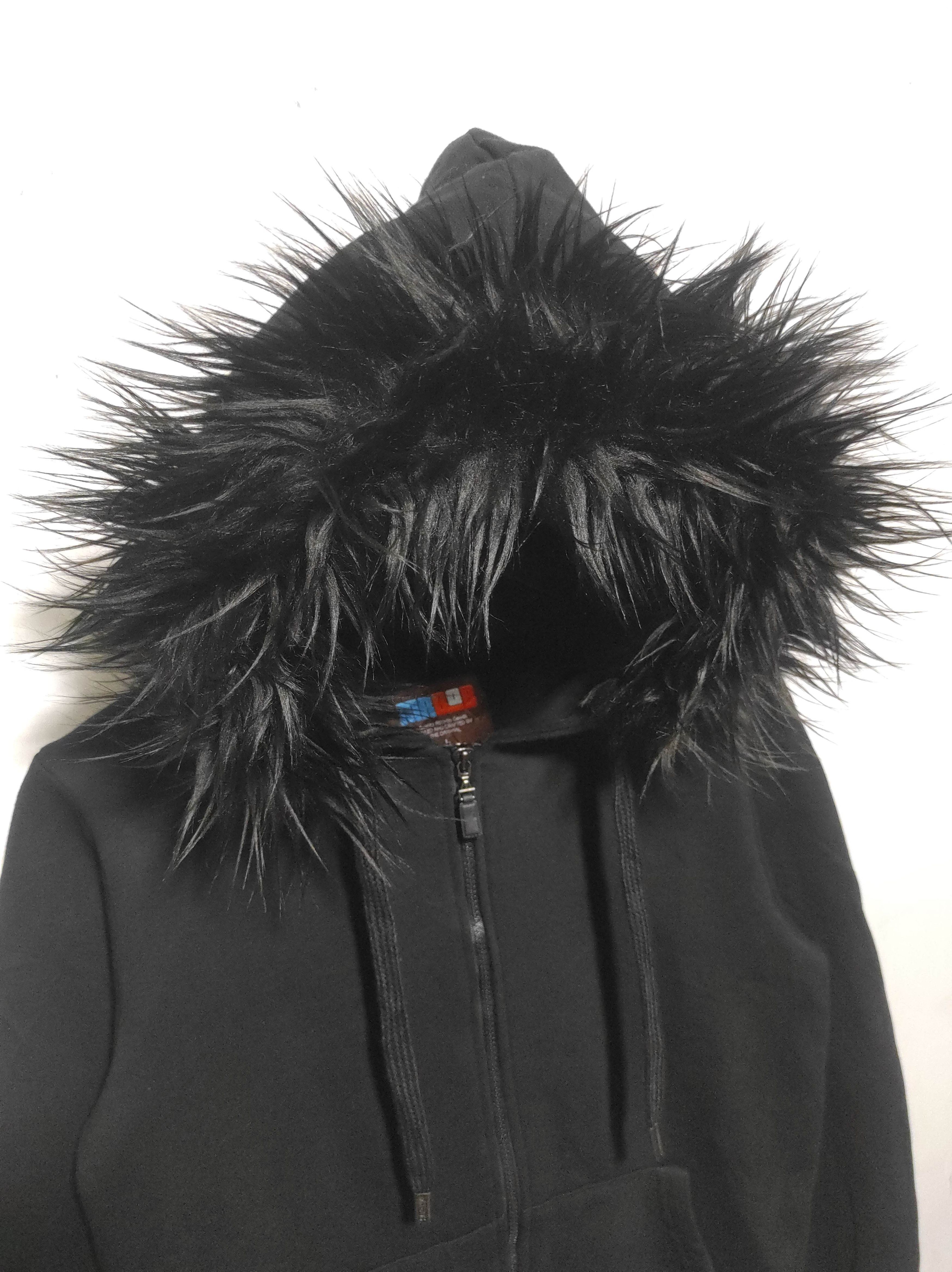 If Six Was Nine Mr.Bob Black Zipper Fur Hoodie if6was9 LGB style Size US S / EU 44-46 / 1 - 7 Thumbnail