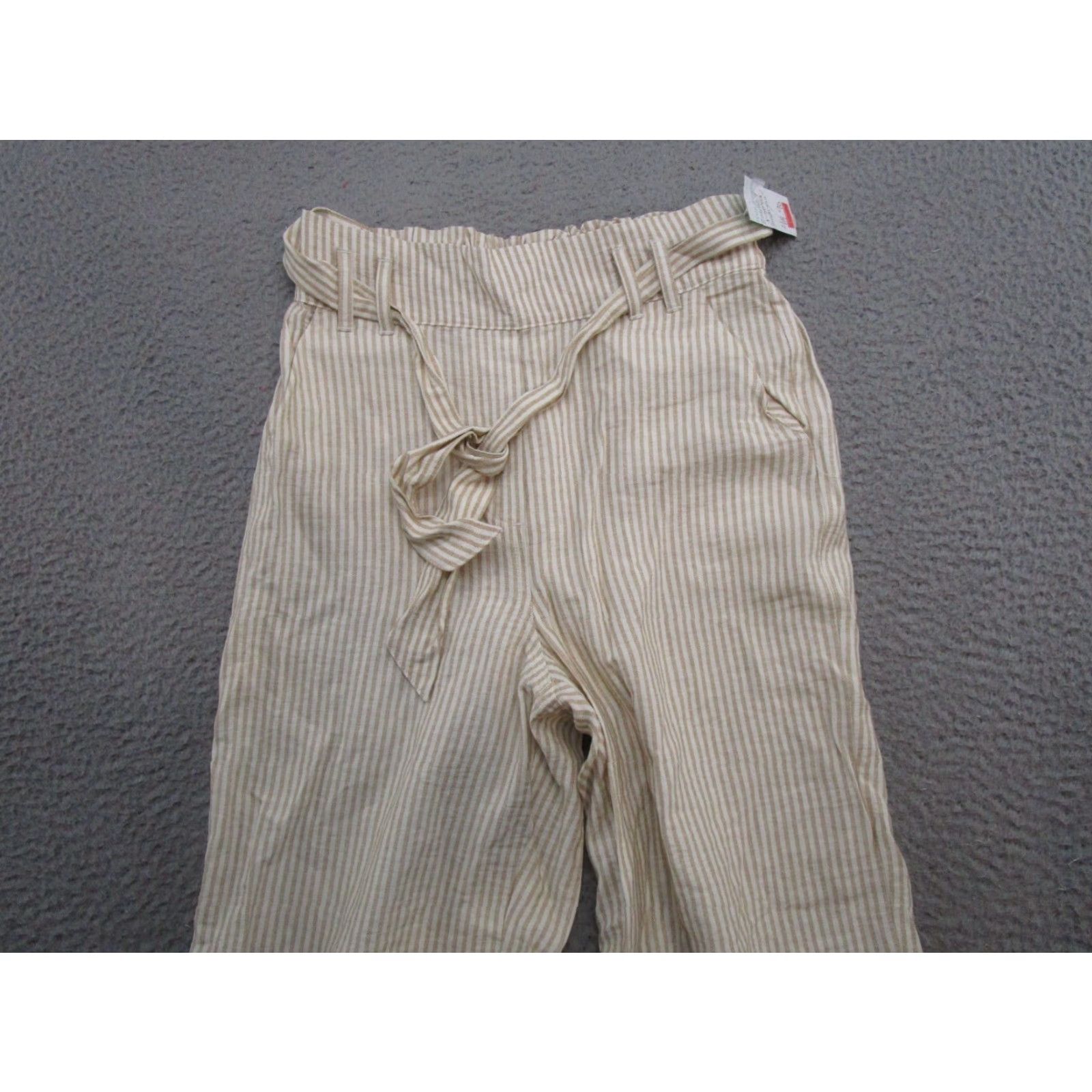 Vintage VINTAGE Maurices Women's Striped Beige Baggy Fit Elastic Waist Pants XS NEW Size 26" / US 2 / IT 38 - 3 Thumbnail