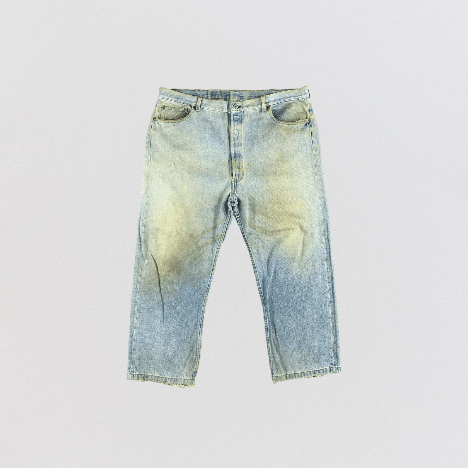 Levi's Vintage 90s Light Wash Levis 501 Jeans-JM2259 Size US 43 - 1 Thumbnail