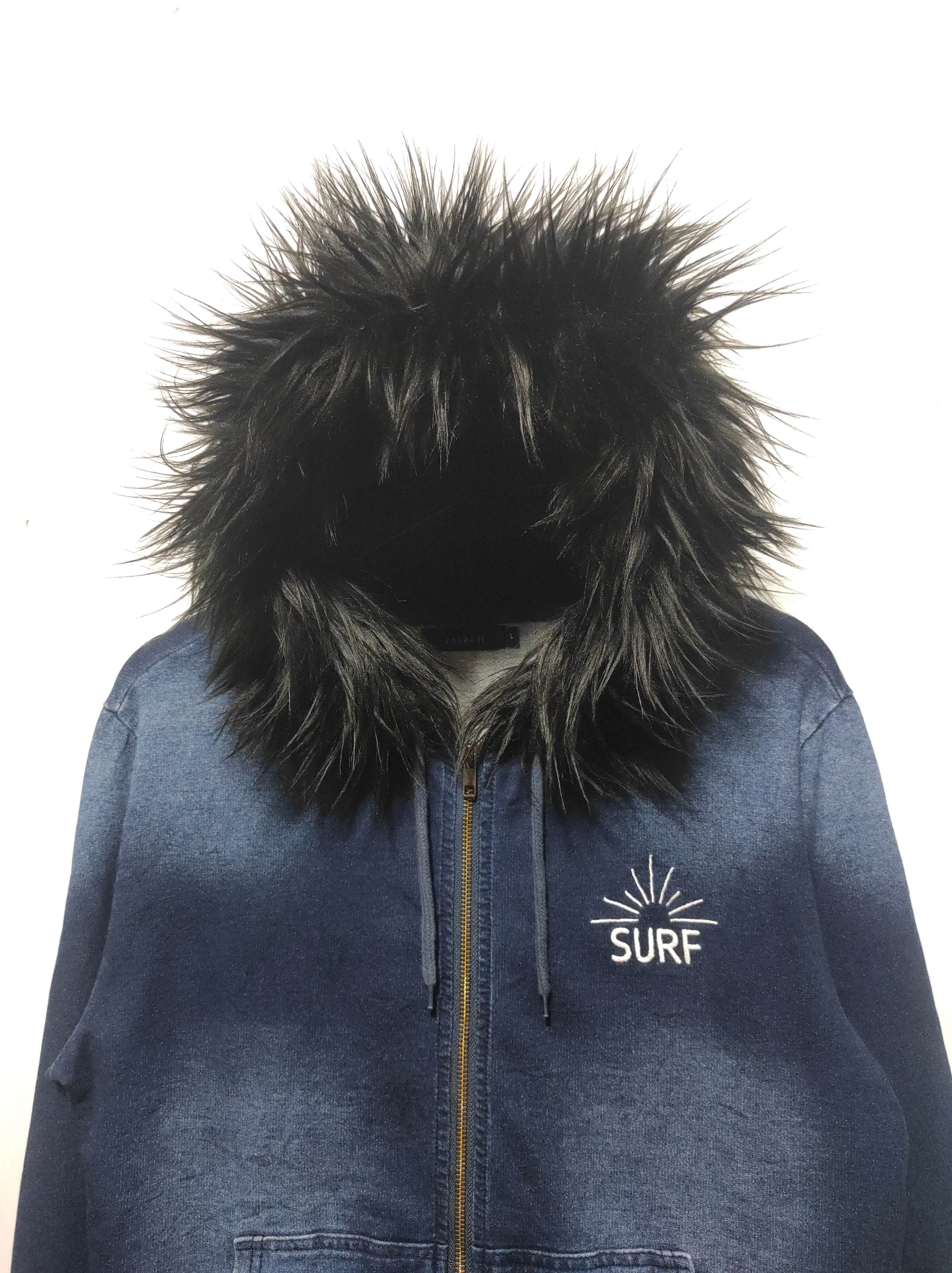 Hysteric Glamour Roshell Denim Double Zip Fur Hoodie i6w9 LGB style Size US M / EU 48-50 / 2 - 4 Thumbnail