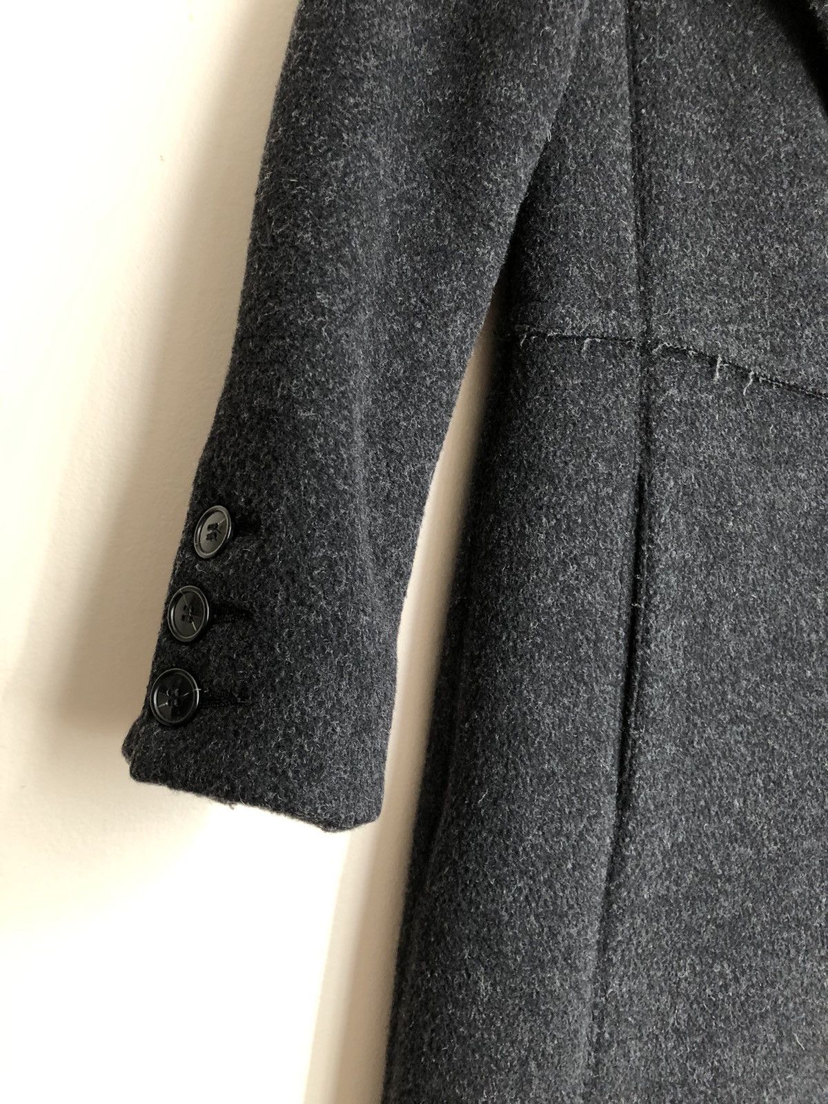 CABANE de ZUCCa × Issey Miyake × Zucca Zucca Vintage Distressed Raw Hem Coat Size S / US 4 / IT 40 - 14 Thumbnail