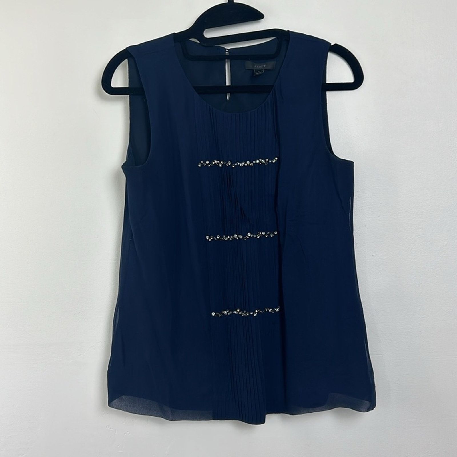 J.Crew J crew Sparkle Row Cami Silk Tank Size XS / US 0-2 / IT 36-38 - 1 Thumbnail
