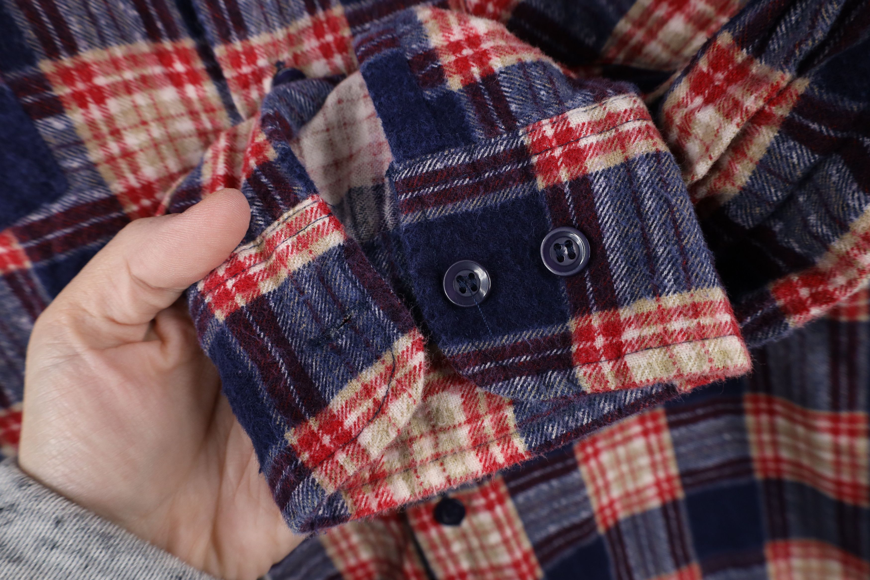 Vintage Vintage 70s Streetwear Flannel Collared Button Shirt Plaid Size US M / EU 48-50 / 2 - 4 Thumbnail