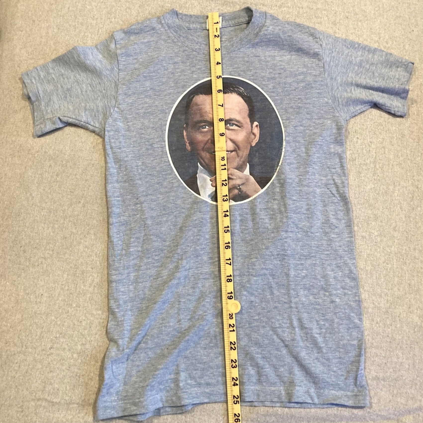 Greats VINTAGE 1970's Frank Sinatra Single Stitch T-Shirt M RARE Great Image Size US M / EU 48-50 / 2 - 6 Thumbnail