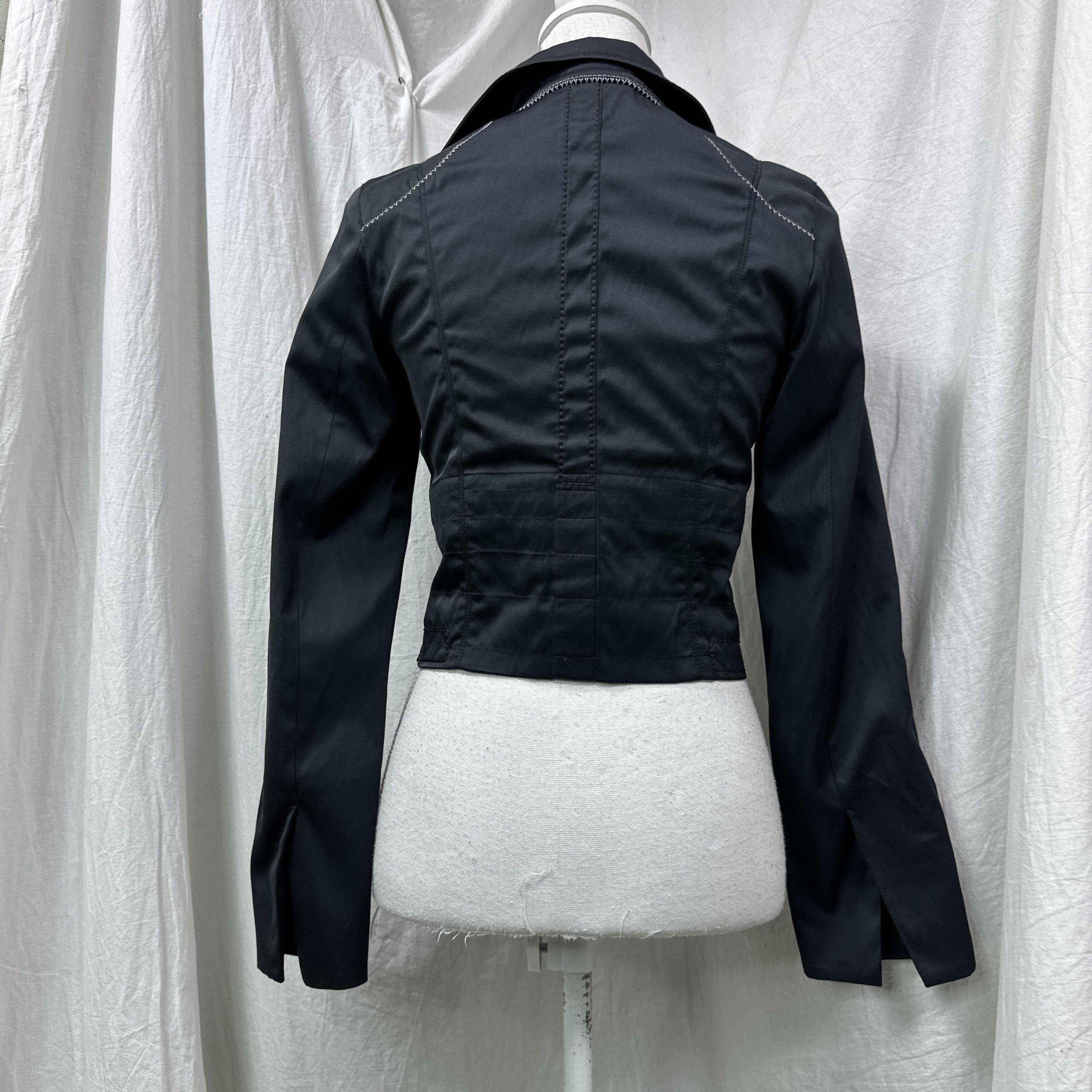 Vintage Vintage Marc Cain Multi Zip Asymmetrical Jacket Y2K Size S / US 4 / IT 40 - 11 Thumbnail