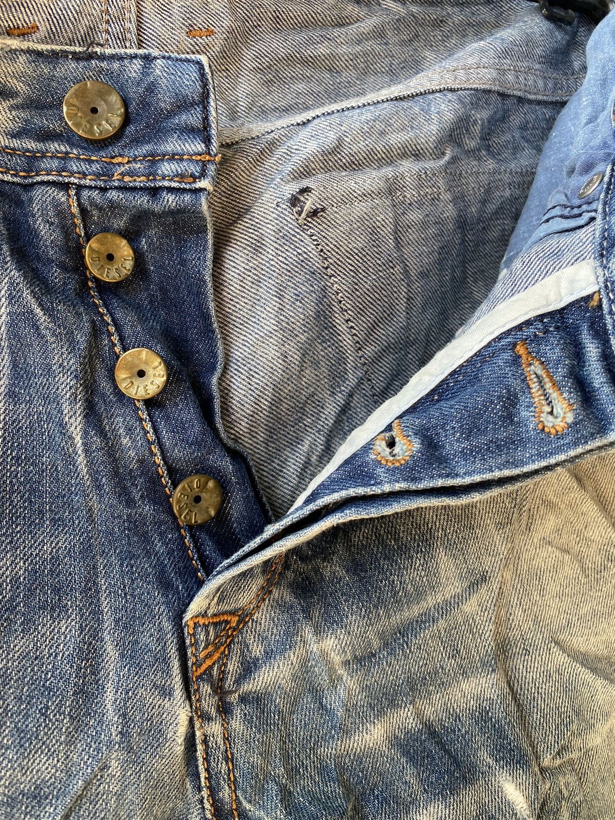 Diesel Diesel Poiak Acid Wash Made in Italy Denim Pants Size US 32 / EU 48 - 14 Thumbnail