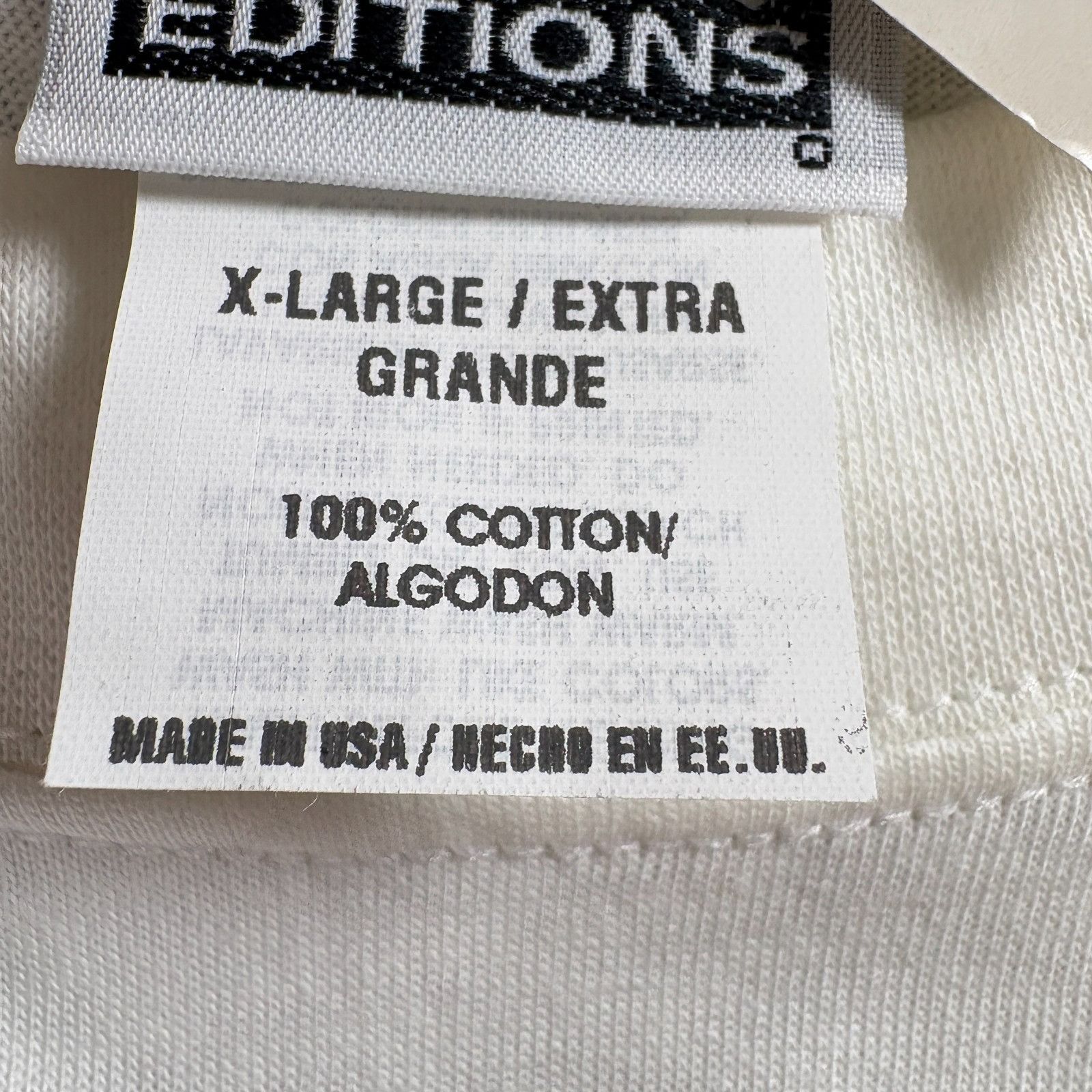 Basic Editions Basic Editions Long Sleeve Blank T Shirt Men XL White VTG 90 Size US XL / EU 56 / 4 - 5 Thumbnail