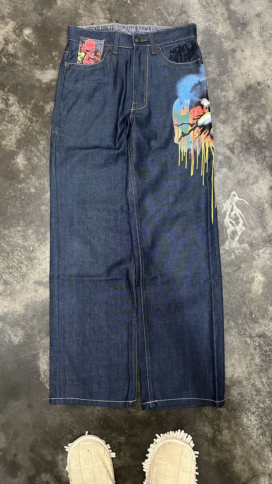 Ecko Unltd. [28] ECKO UNLTD BAGGY RAW DENIM Size US 28 / EU 44 - 2 Thumbnail