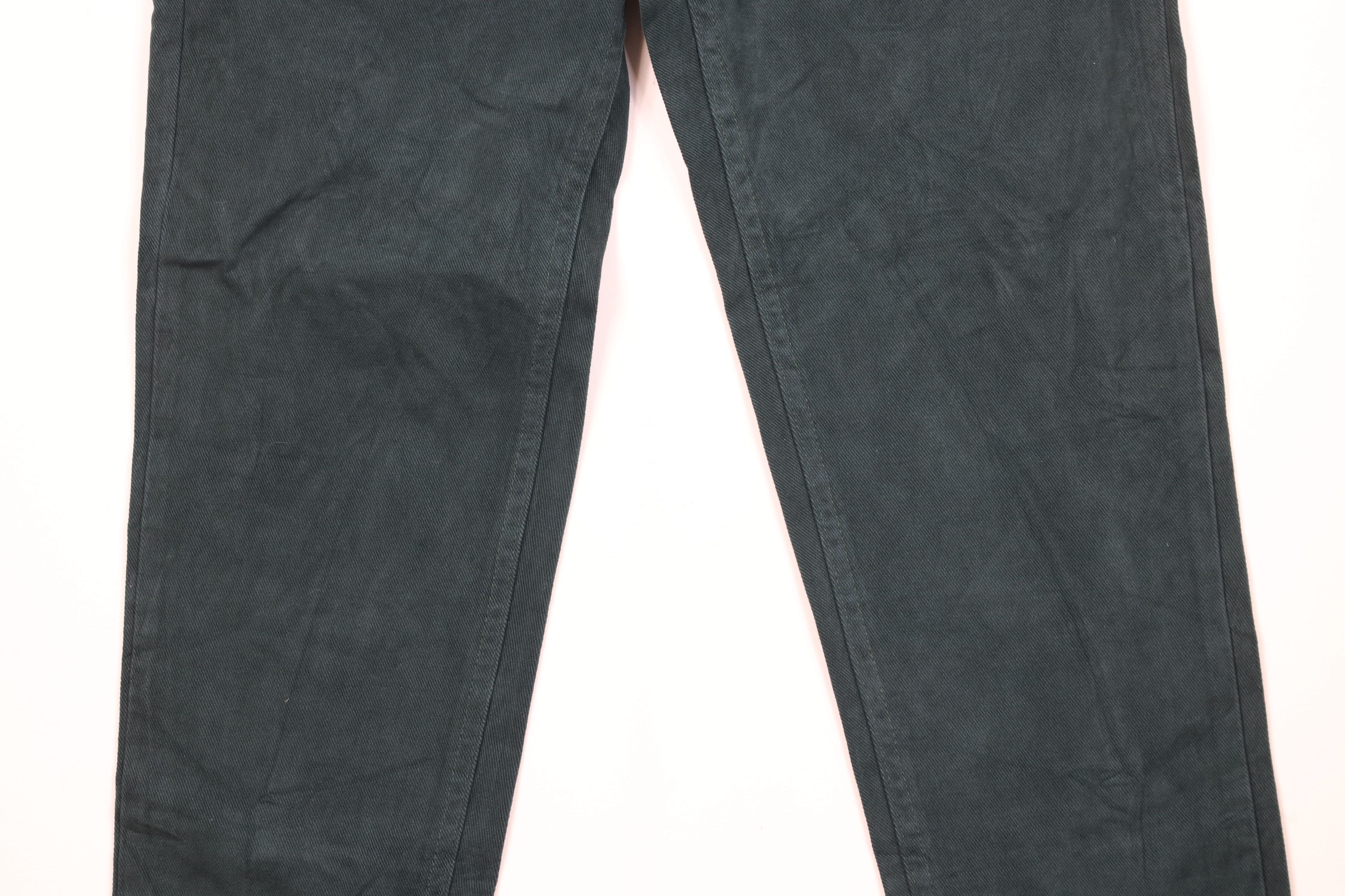 Lee Deadstock Vintage 90s Lee Tapered Leg Denim Jeans Green USA Size 30" / US 8 / IT 44 - 3 Thumbnail