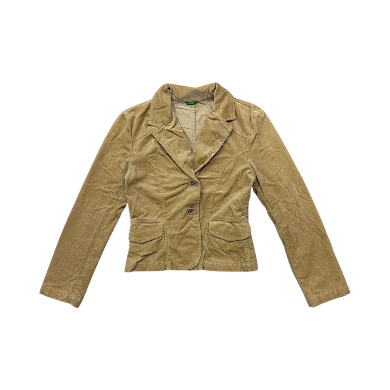 United Colors Of Benetton United colors of Benetton beige corduroy blazer Jacket Size XS / US 0-2 / IT 36-38 - 1 Thumbnail